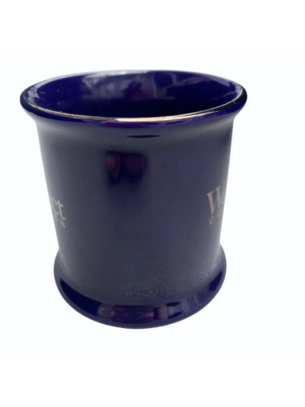 WordPerfect Corporation Blue Mug Gold Trim Vintage Dead Tech